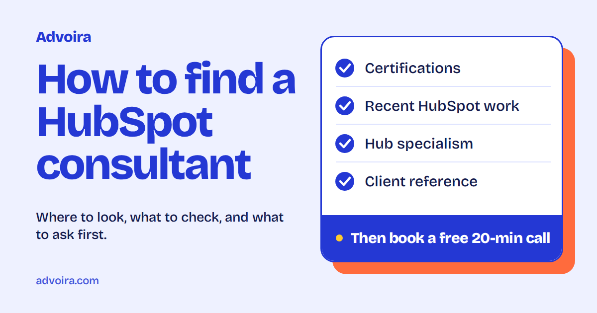 How to Find a HubSpot Consultant: A Practical 2027 Guide